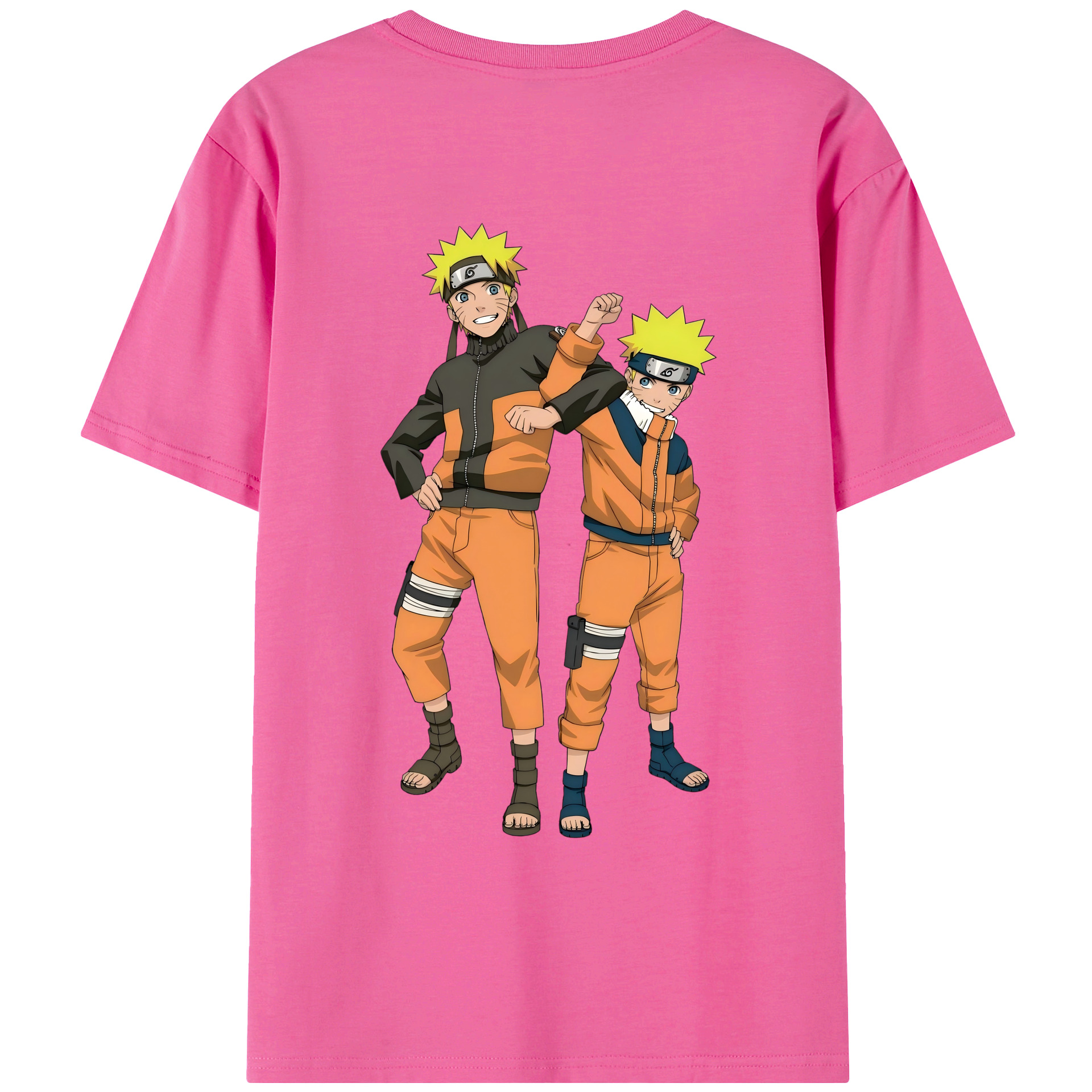 （画像用） NARUTO -ナルト- うずまき ナルト Uzumaki Naruto レディース半袖Tシャツ(バックプリント)